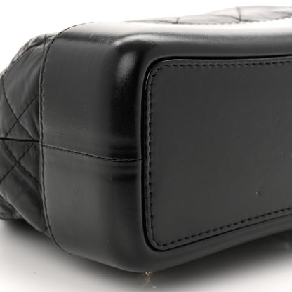 Chanel Aged Calfskin Quilted Small Gabrielle Backpack Black 9 of 10