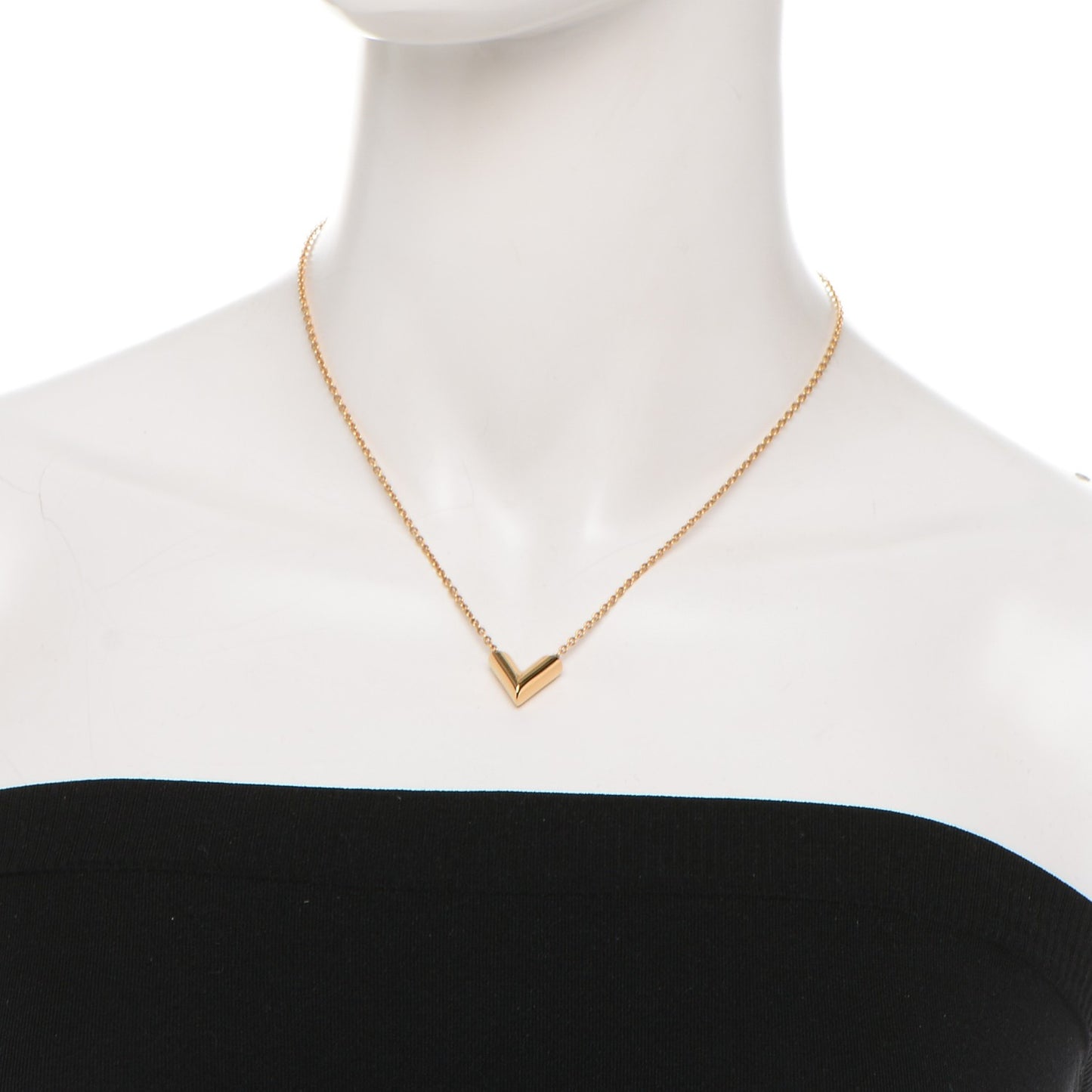Essential V Necklace Gold
