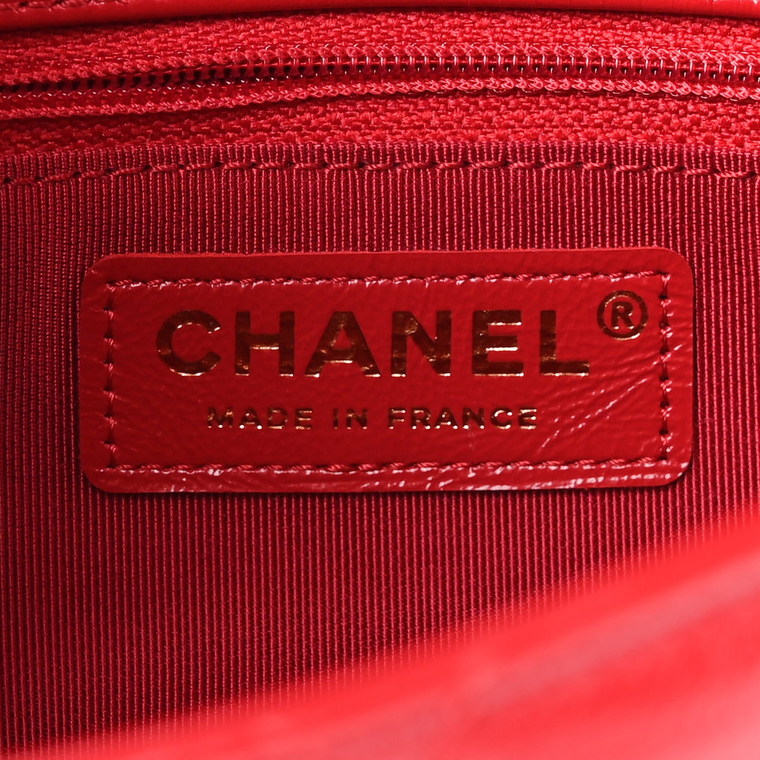 Chanel Shiny Aged Calfskin Quilted Mini Hold The Line Flap Red 6 of 10