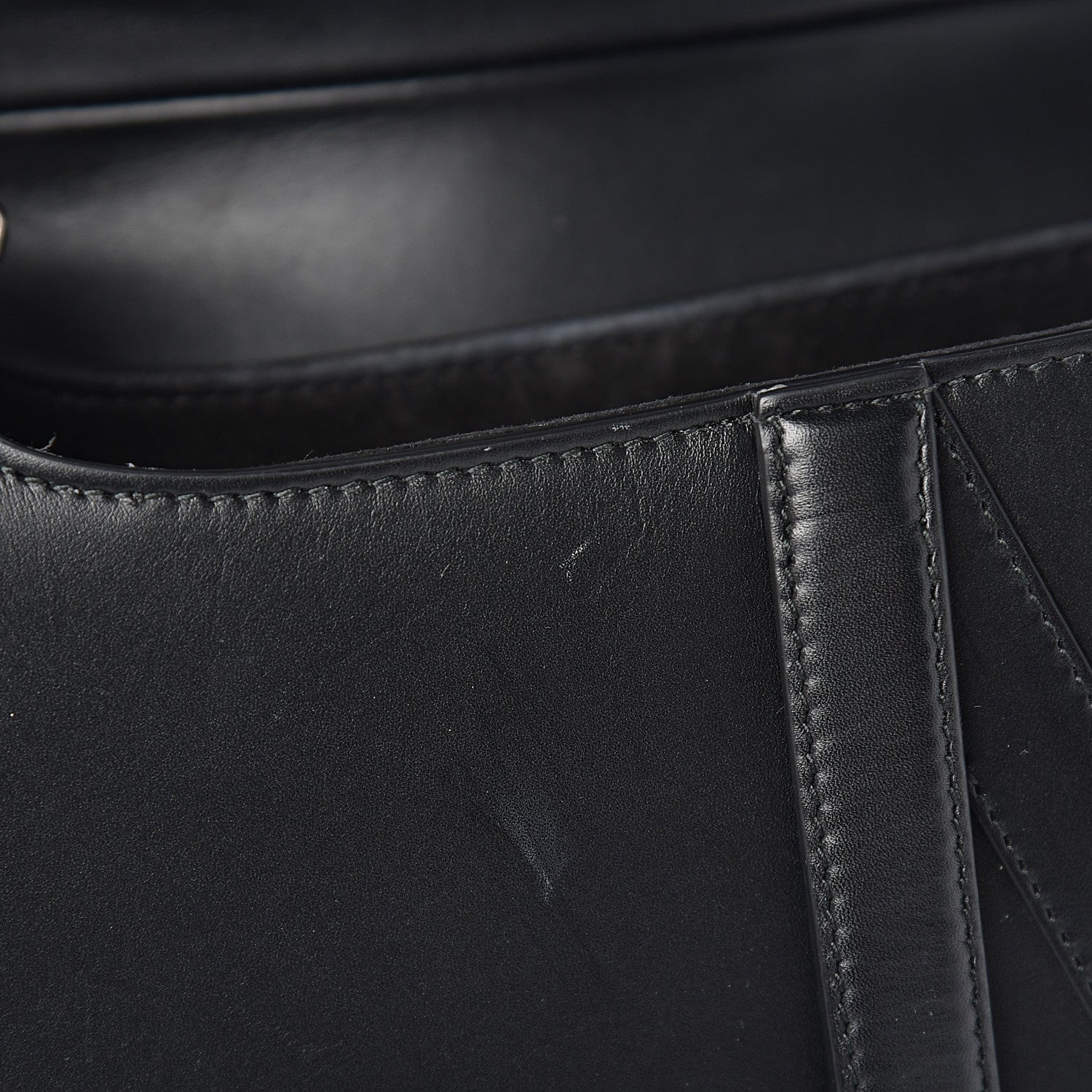 Christian Dior Calfskin Saddle Bag Black 10 of 11