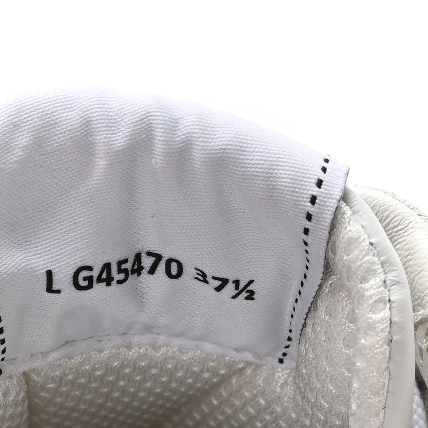 Calfskin Suede Coco Mark Logo Womens Sneakers 37.5 White