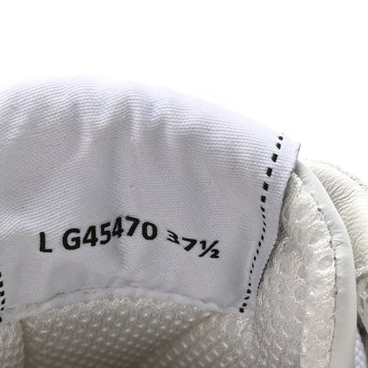 Chanel Calfskin Suede Coco Mark Logo Womens Sneakers 37.5 White 8 of 9