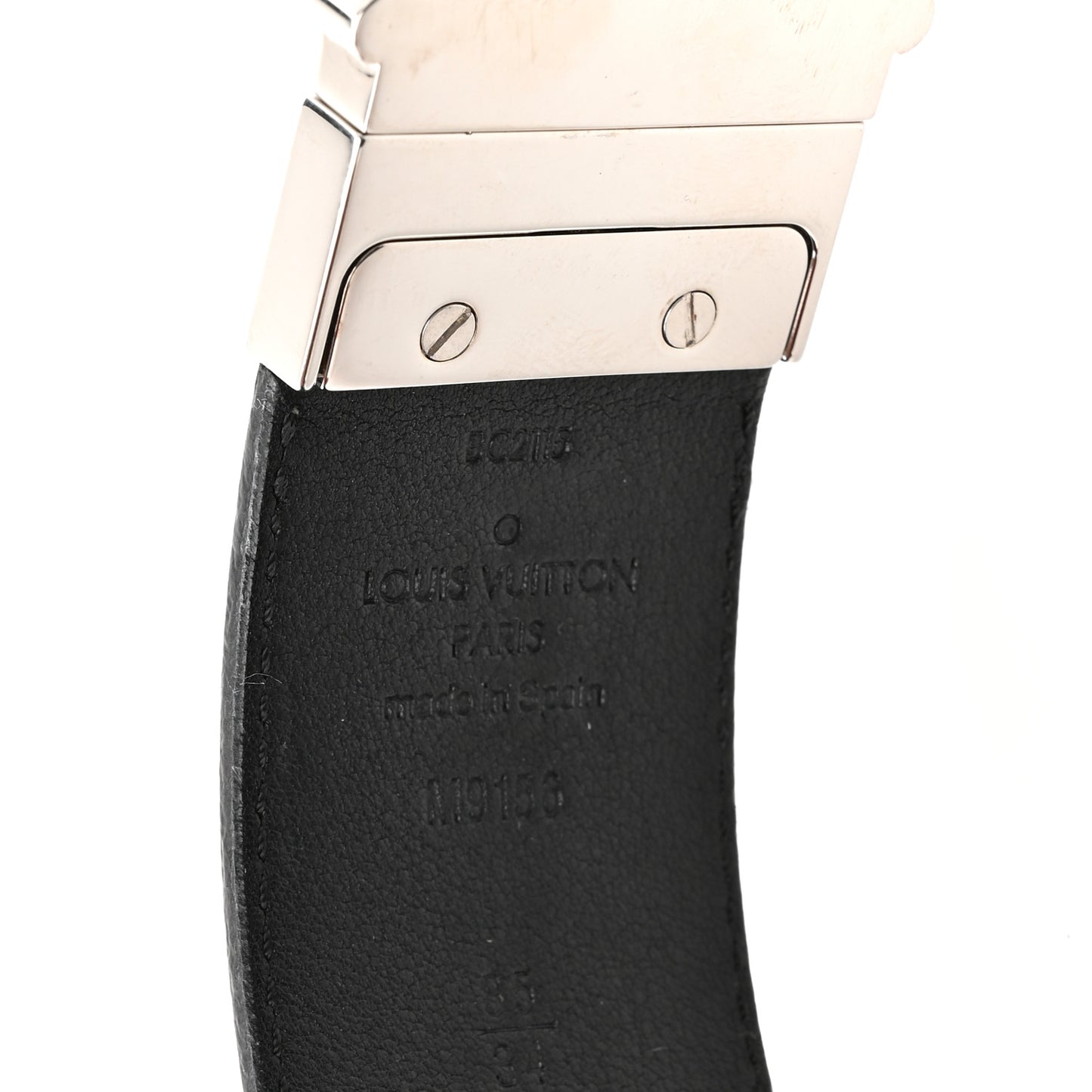 Damier Graphite Calfskin Belt 85 34 Black
