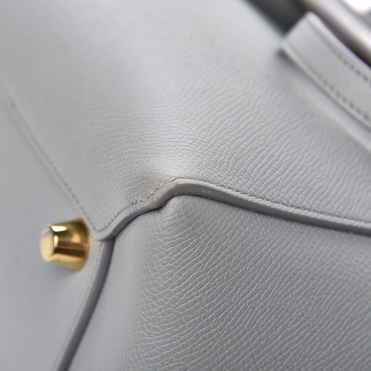 Celine Grained Calfskin Mini Belt Bag Cloud 9 of 15