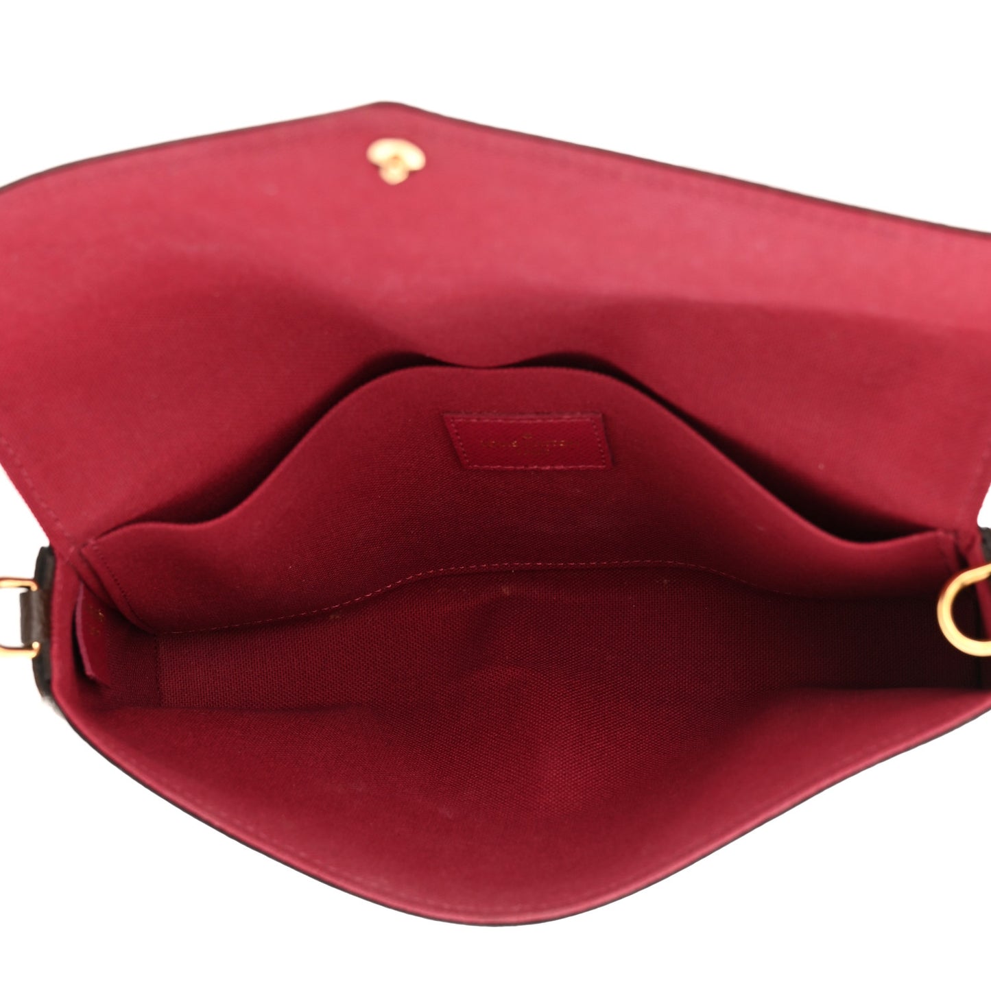 Monogram Pochette Felicie Chain Wallet Fuchsia