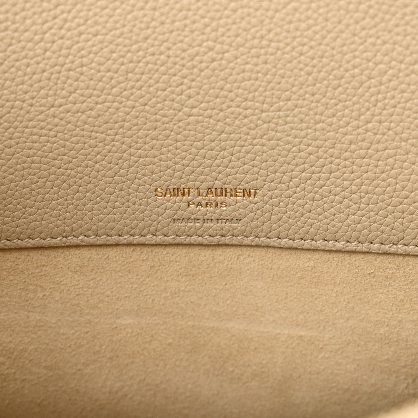 Grained Calfskin Large Souple Sac De Jour Dark Beige