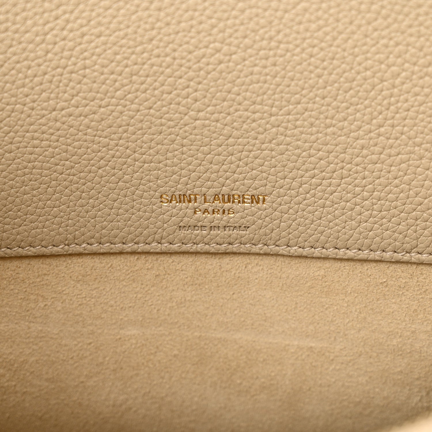Saint Laurent Grained Calfskin Large Souple Sac De Jour Dark Beige 6 of 9