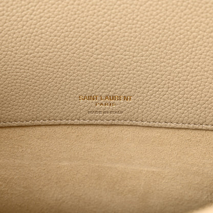 Saint Laurent Grained Calfskin Large Souple Sac De Jour Dark Beige 6 of 9