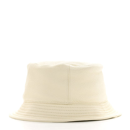 Hermes Cerf Lourd Calvi Bucket Hat 57 White Casse 4 of 7