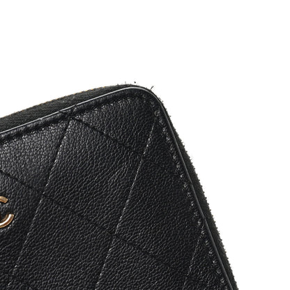 Chanel Calfskin Quilted Compact Wallet Black 9 of 10