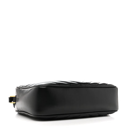 Saint Laurent Calfskin Matelasse Monogram Lou Camera Bag Black 4 of 12