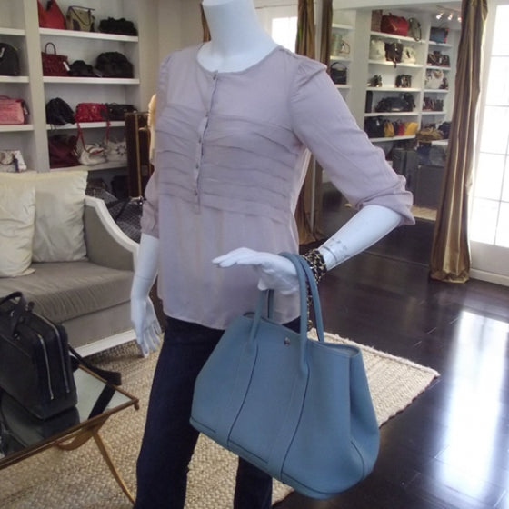 Hermes Negonda Garden Party Tote Ciel 2 of 12