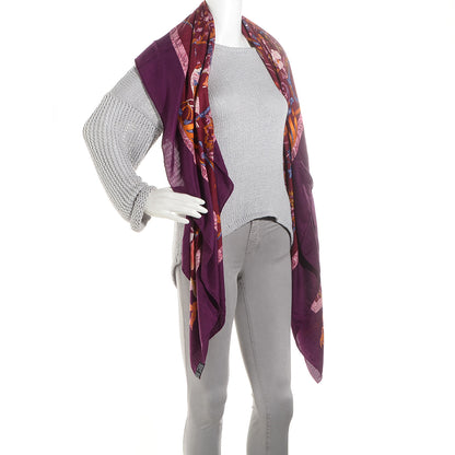 Hermes Cashmere Silk Pierres d'Orient et d'Occident Shawl 140 2 of 7
