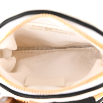 Chanel Canvas Calfskin Tennis Racket Mini Bag White Black 6 of 12