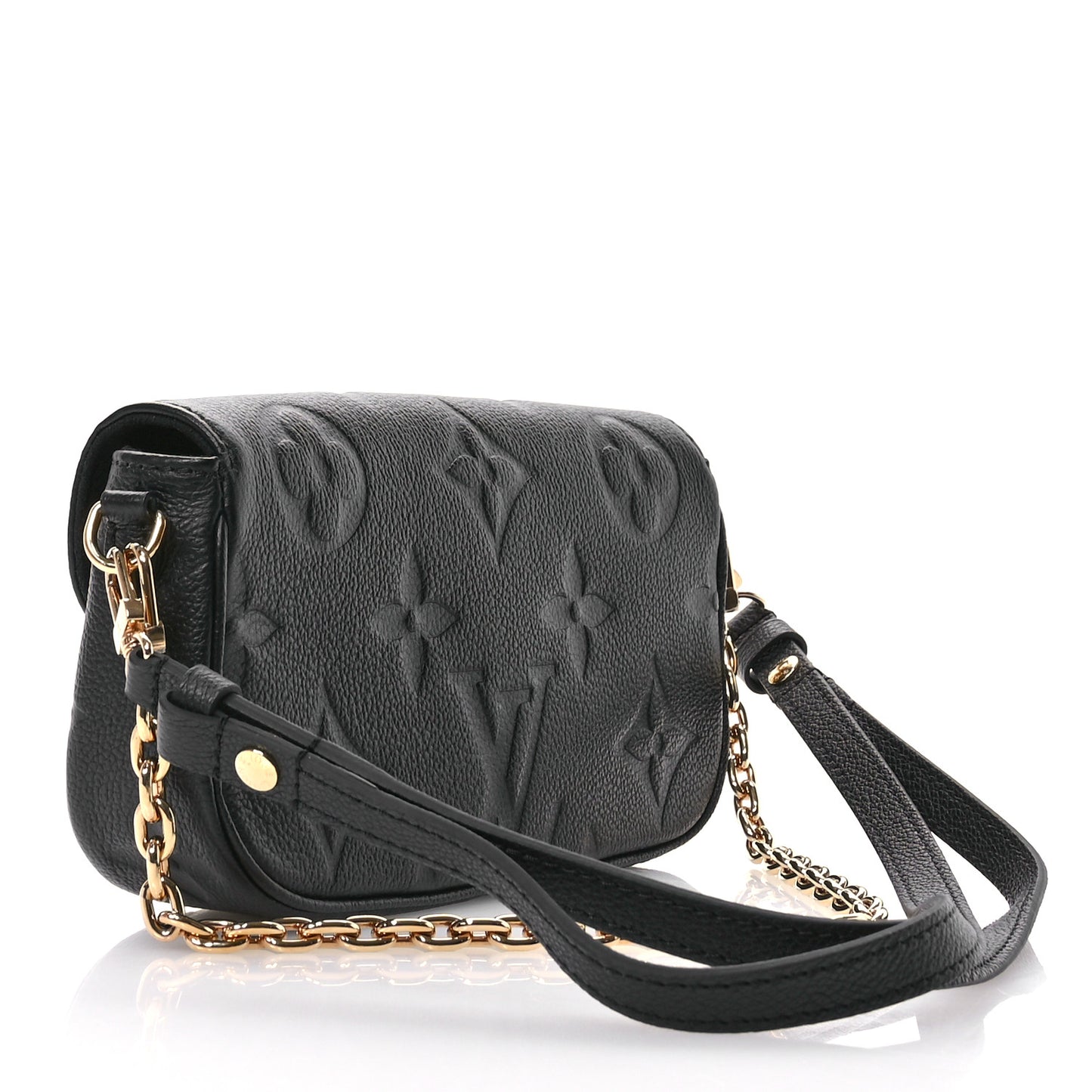 Empreinte Monogram Giant Ivy Wallet On Chain Black