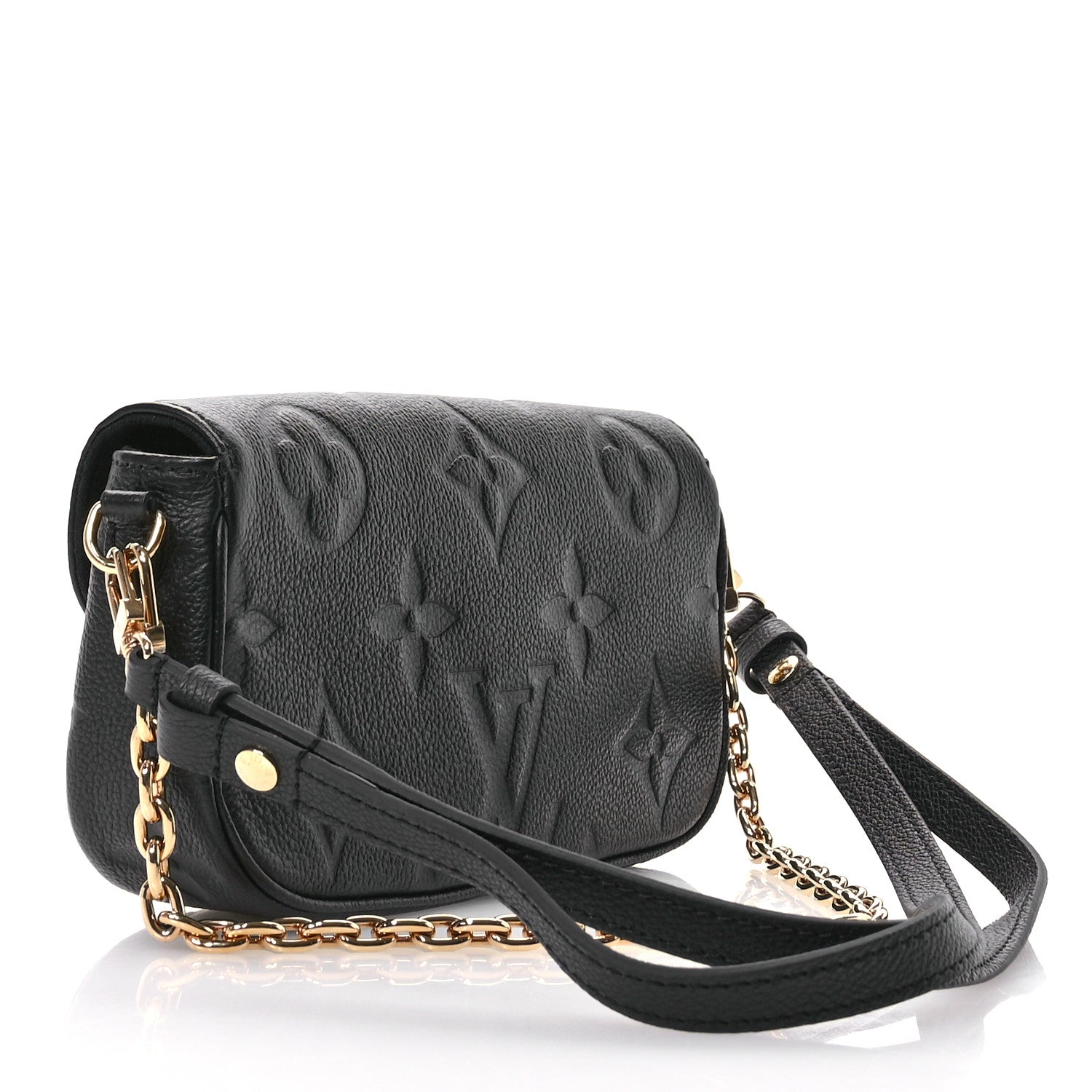 Louis Vuitton Empreinte Monogram Giant Ivy Wallet On Chain Black 3 of 10
