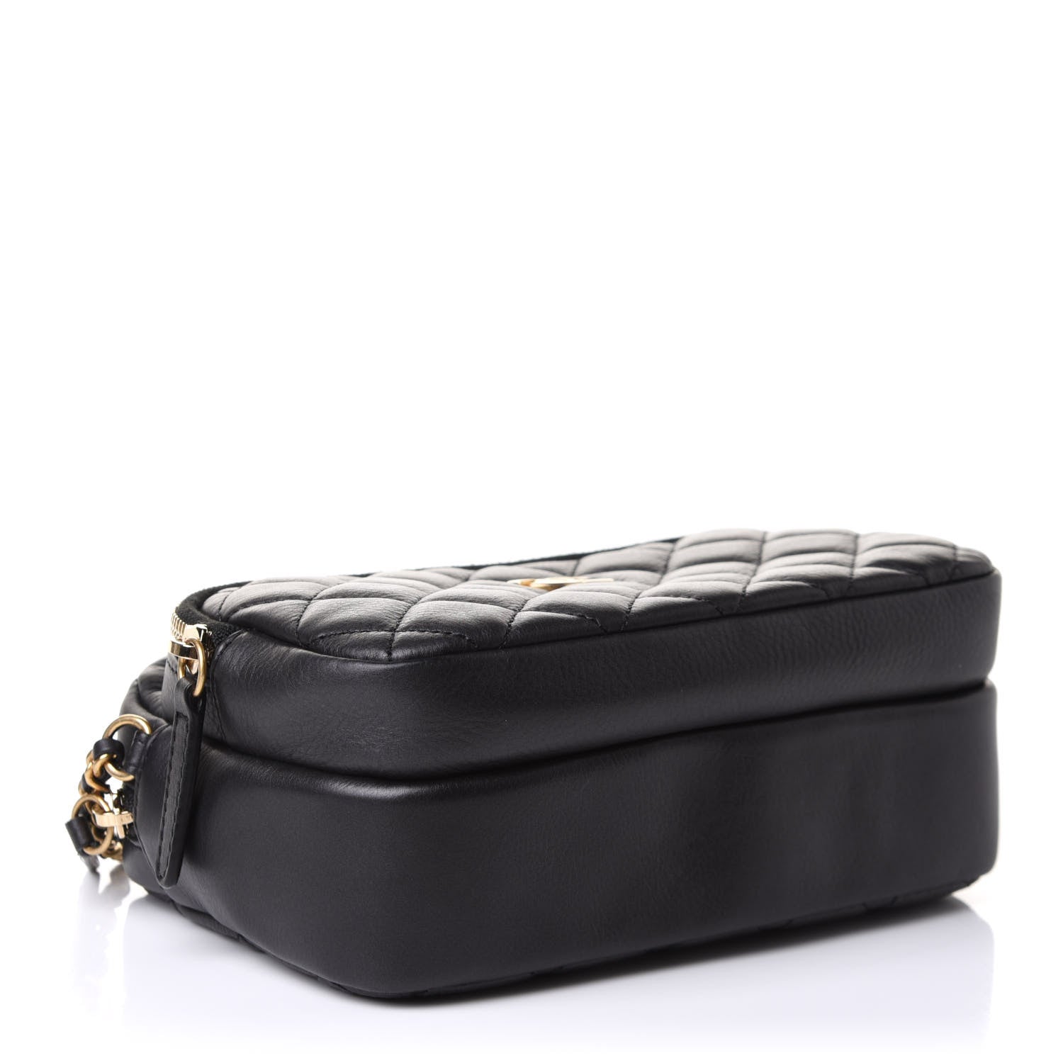 Chanel Calfskin Quilted Day Trips Camera Case Black 4 of 11