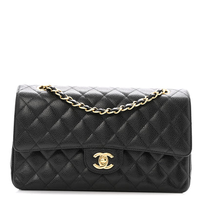 Chanel Caviar Quilted Medium Double Flap Black 1 of 12