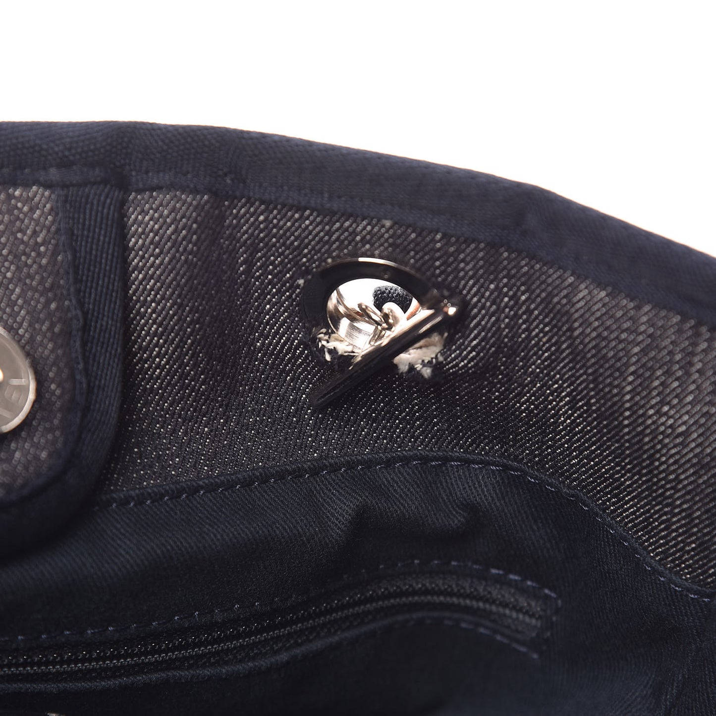 Canvas Small Deauville Tote Dark Blue