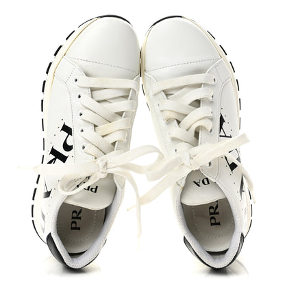 Prada Vitello Soft Logo Sneakers 36 White 2 of 10