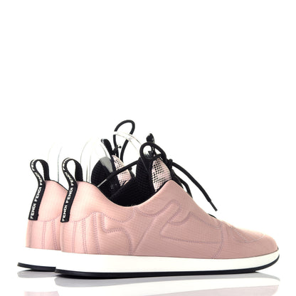 Fendi Nylon FFreedom Sneakers 38 White Rosa 4 of 9