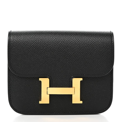 Hermes Epsom Constance Slim Wallet Black 3 of 10