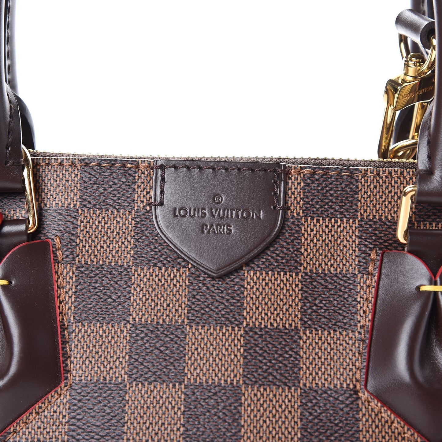 Damier Ebene Caissa Tote PM Cherry