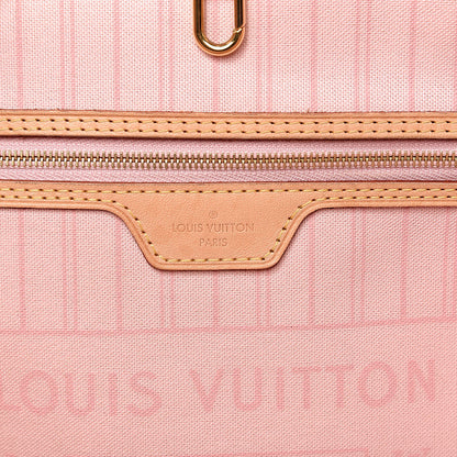 Louis Vuitton Damier Azur Neo Neverfull MM Rose Ballerine 6 of 15