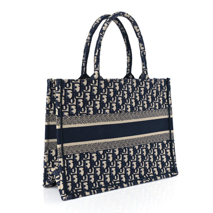 Christian Dior Oblique Medium Book Tote Blue Multicolor 3 of 9