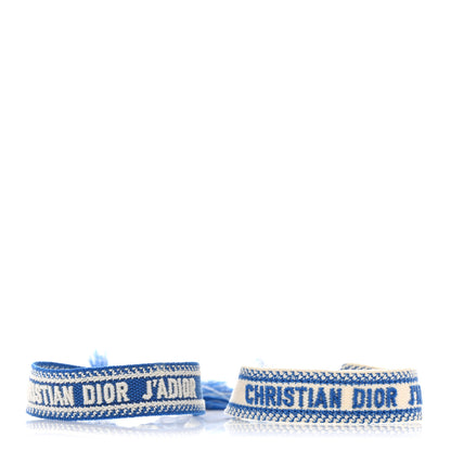 Christian Dior Woven Cotton J'Adior Friendship Bracelet Set 3 of 6
