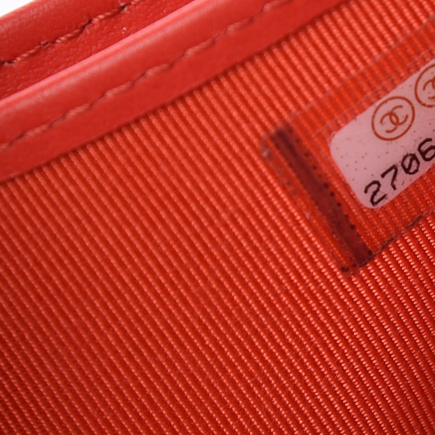 Caviar Quilted Compact Flap Wallet Red