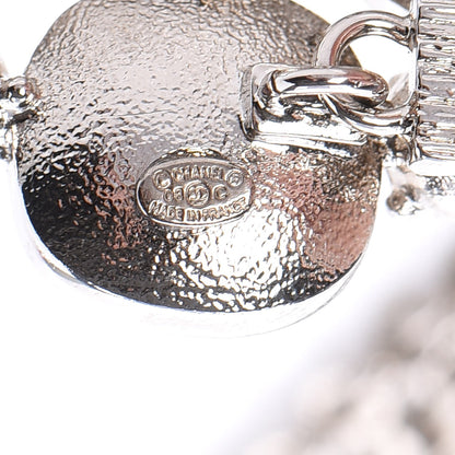 Chanel Crystal Multi Strand Chain CC Belt Silver 5 of 6