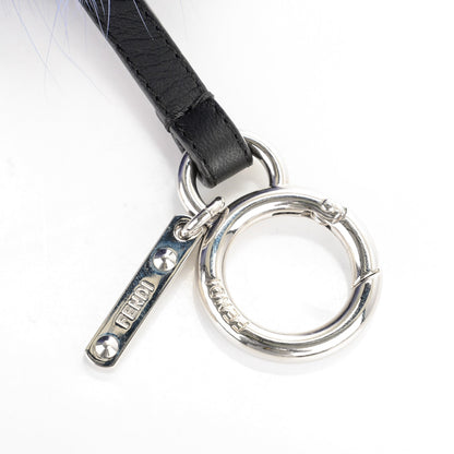 Fendi Fox Mink Rabbit Fur Vitello Flamingo Kooky Monster Bag Bug Charm Cassis Black Multicolor 3 of 4