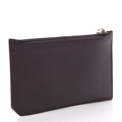 Saint Laurent Grained Calfskin 5 Fragments Zip Pouch Card Holder Bordeaux 3 of 7