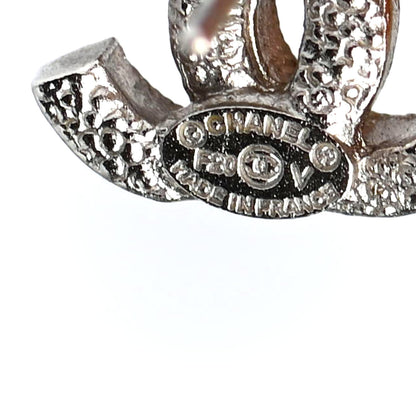 Chanel Crystal CC Earrings Silver 4 of 4