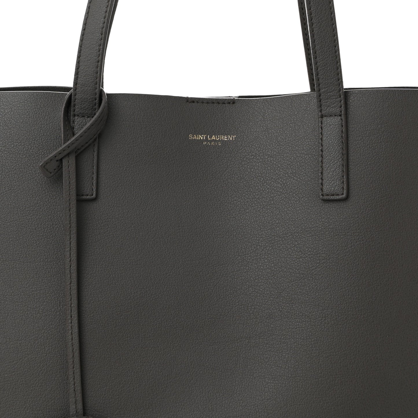 Calfskin Large Shopping Tote Kaki Militaire