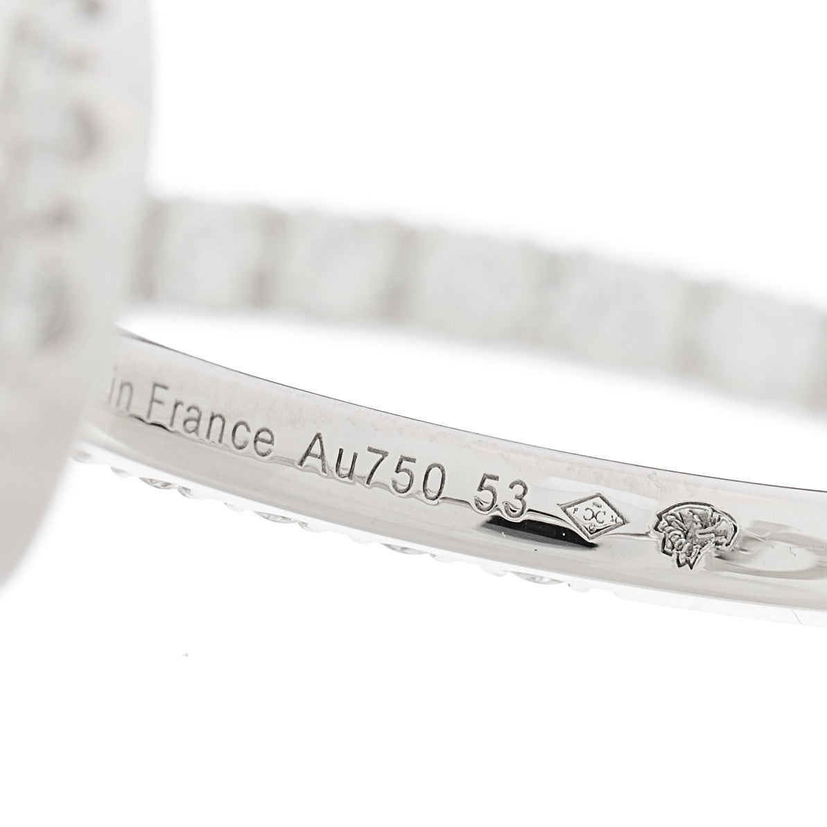 18K White Gold Diamond Finesse Ring 53 6.25