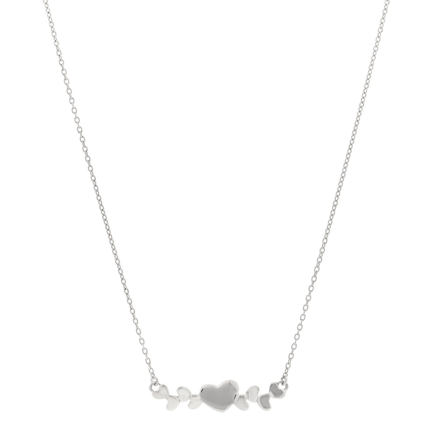 Tiffany Sterling Silver Paloma Picasso Modern Hearts Pendant Necklace 1 of 4