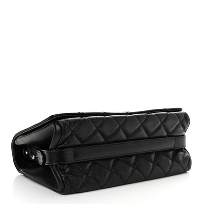 Chanel Goatskin Quilted Medium City Rock Flap Black 4 of 10