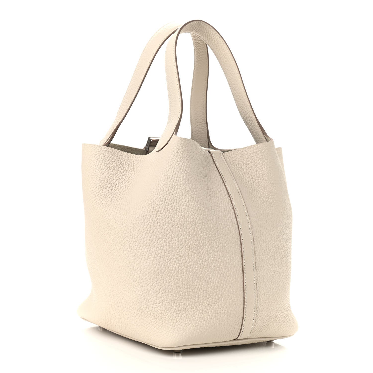 Hermes Taurillon Clemence Picotin Lock 22 MM Craie 3 of 9