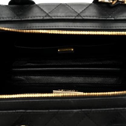 Chanel Calfskin Quilted Studded Square Vanity Case Black 5 of 10
