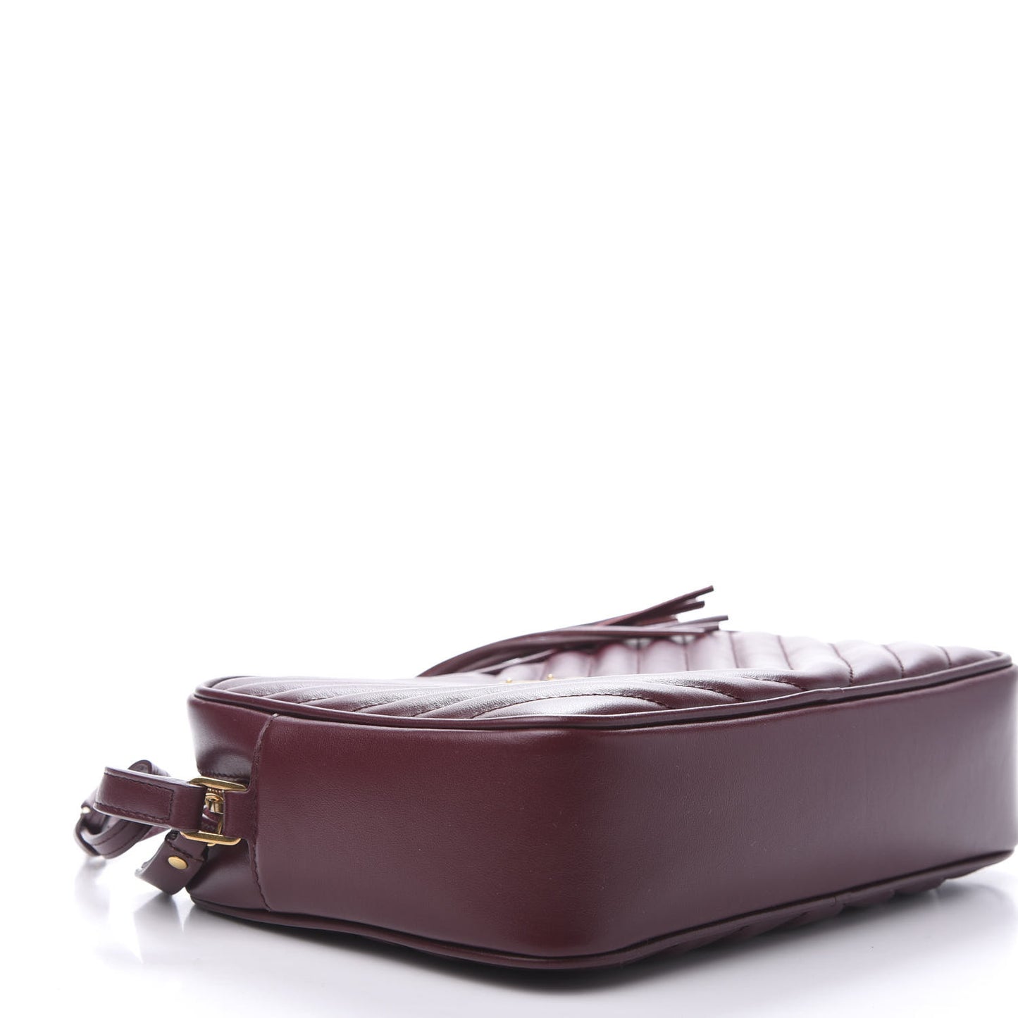 Calfskin Matelasse Monogram Lou Camera Bag Dark Legion Red