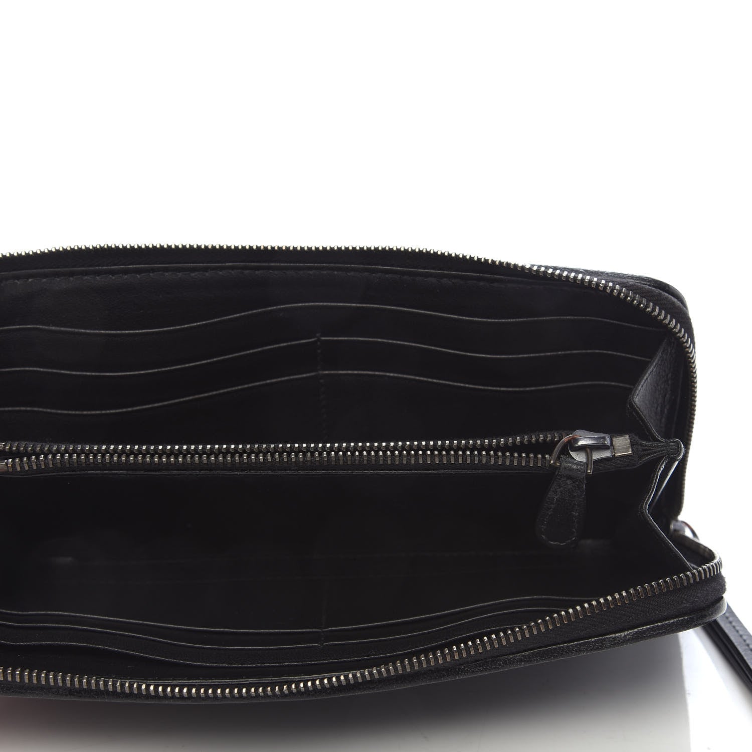 Bottega Veneta Nappa Intrecciato Zip Around Wallet Black 5 of 8