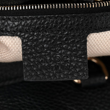 Gucci Pebbled Calfskin Medium Soho Chain Shoulder Bag Black 6 of 11