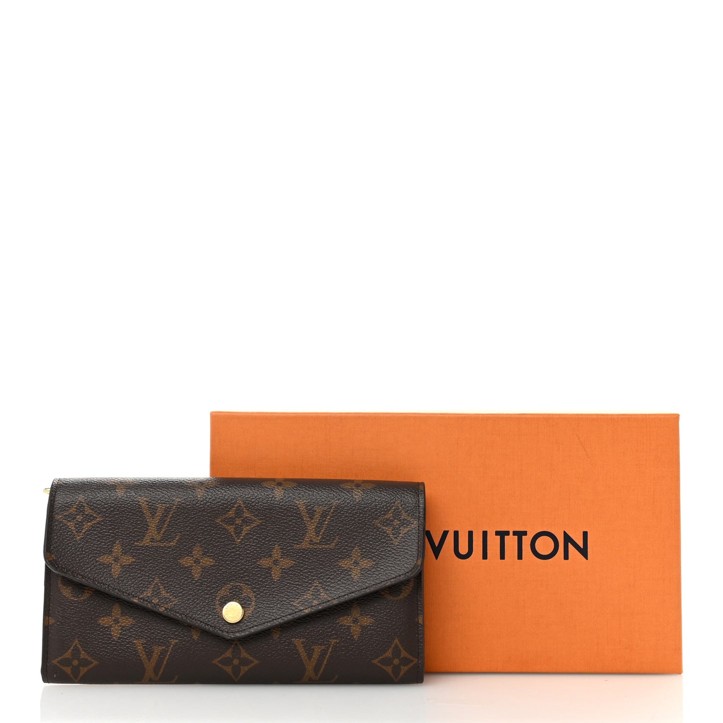 Monogram Sarah Wallet NM Coquelicot