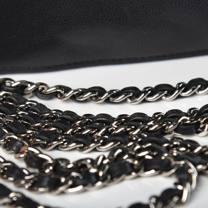 Chanel Caviar Sevruga Wallet On Chain WOC Black 16 of 23