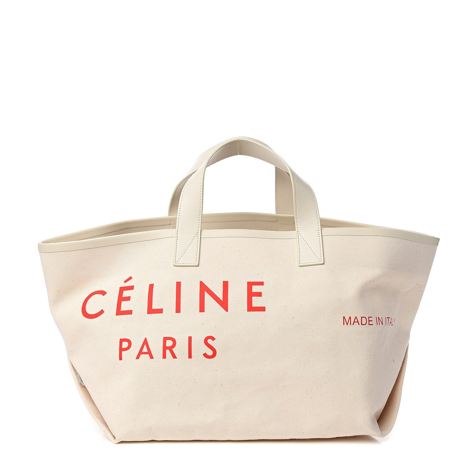 Celine Textile Medium Made In Tote White 3 of 10
