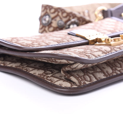 Christian Dior Oblique DiorAddict Flap Bag Brown 6 of 9