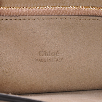Chloe Calfskin Suede Medium Faye Shoulder Bag Motty Grey 6 of 7