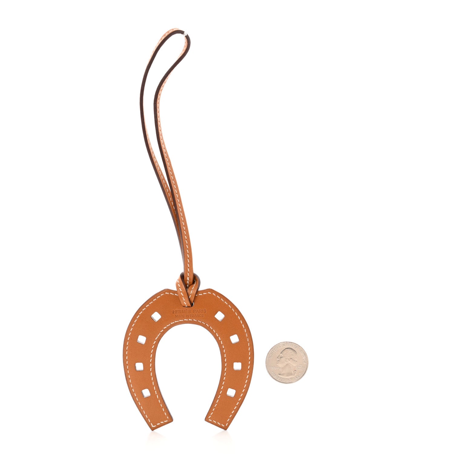 Hermes Swift Paddock Horseshoe Bag Charm Gold 2 of 3